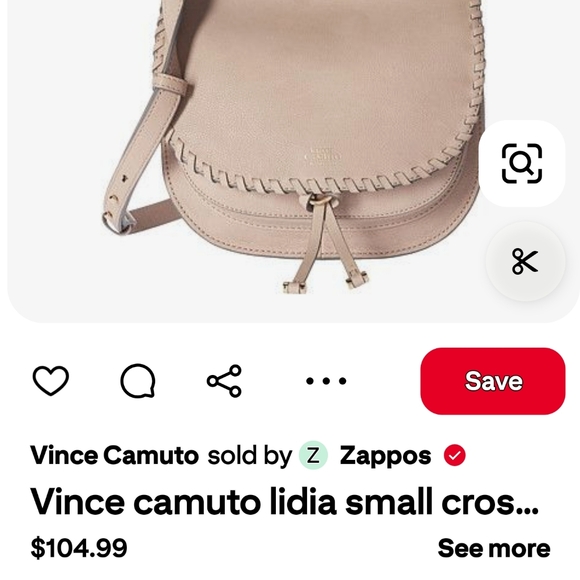 Vince Camuto Blush Leather Crossbody Bag - Picture 2 of 9